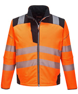 PW3 Hi-vis softshell jacket (T402) — Orange/Black