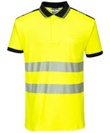 PW3 Hi-vis polo shirt (T180) — Yellow/Black