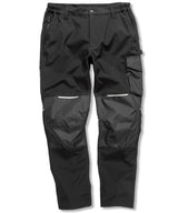 Slim softshell work trouser — Black
