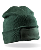 Double-knit printers beanie — Bottle Green