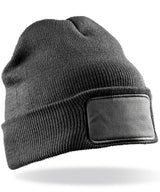 Double-knit printers beanie — Grey