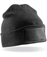 Double-knit Thinsulate™ printers beanie — Black
