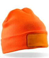 Double-knit Thinsulate™ printers beanie — Fluorescent Orange