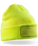 Double-knit Thinsulate™ printers beanie — Fluorescent Yellow