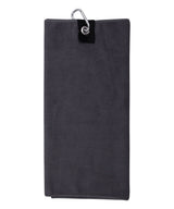 Microfibre golf towel — Steel Grey