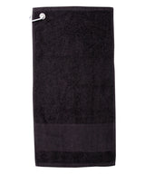 Printable border golf towel — Black