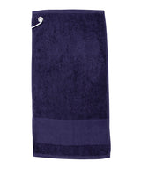 Printable border golf towel — Navy