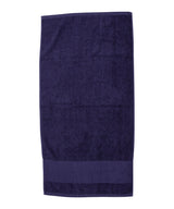 Printable border hand towel — Navy
