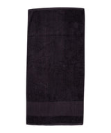 Printable border bath towel — Black
