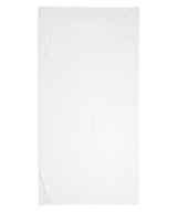 Printable border bath towel — White