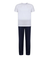 Kids long pyjamas — White/Navy