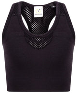 Kids seamless crop top — Black