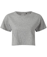 Women's TriDri® crop top — Heather Grey