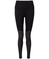Women's TriDri® yoga leggings — Black/Charcoal