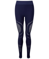 Women's TriDri® seamless '3D fit' multi-sport reveal leggings — Navy