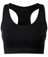 Tridri® seamless 3D fit" multi-sport sculpt solid colour bra" — Black