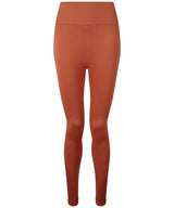 Women's TriDri® seamless 3D fit" multi-sport sculpt solid colour leggings " — Rust
