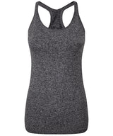Women's TriDri® seamless 3D fit" multi-sport sculpt vest with secret support" — Black Melange