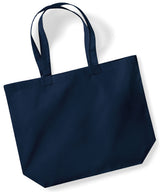 Organic premium cotton maxi tote — French Navy