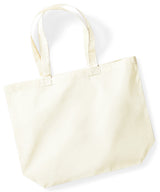 Organic premium cotton maxi tote — Natural
