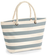 Nautical beach bag — Natural/Grey