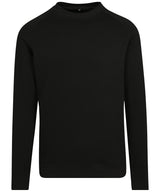 Raglan sweat crew neck — Black