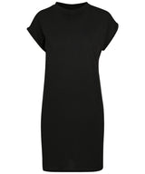 Women's turtle extended shoulder dress — Black*