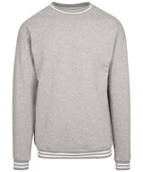 College sweat crew — Heather Grey/White
