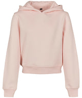 Girls cropped sweat hoodie — Pink