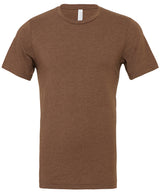 Unisex heather CVC short sleeve t-shirt — Heather Brown
