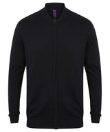 Unisex zip-through cardigan — Navy