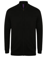 Unisex zip-through cardigan — Black