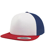 Foam trucker with white front (6005FW) — Red/White/Royal
