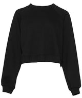 Women's raglan pullover fleece — Black