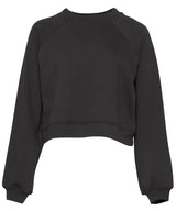 Women's raglan pullover fleece — Dark Grey