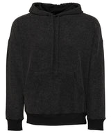 Unisex sueded fleece pullover hoodie — Black Heather