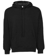 Unisex raw-seam hoodie — Black Heather