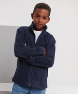 Kids full-zip outdoor fleece — lifestyle