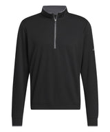 UPF lightweight quarter-zip pullover — Black