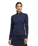 Women’s performance texture full-zip jacket — lifestyle