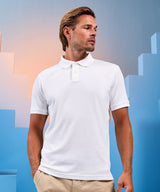 Men's super smooth knit polo — lifestyle