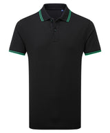 Classic fit tipped polo — Black/Kelly