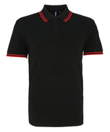 Classic fit tipped polo — Black/Red
