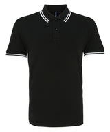 Classic fit tipped polo — Black/White