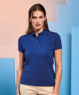 Women’s polycotton blend polo — lifestyle