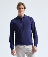 Men's classic fit long sleeved polo — lifestyle