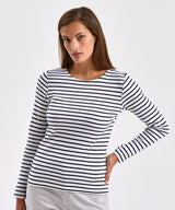 Women's Marinière coastal long sleeve tee — lifestyle