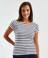 Women's Marinière coastal short sleeve tee — lifestyle