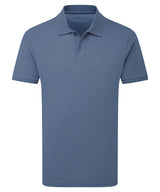 Premium mercerised polo — Blue Steel