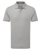 Premium mercerised polo — Heather Grey